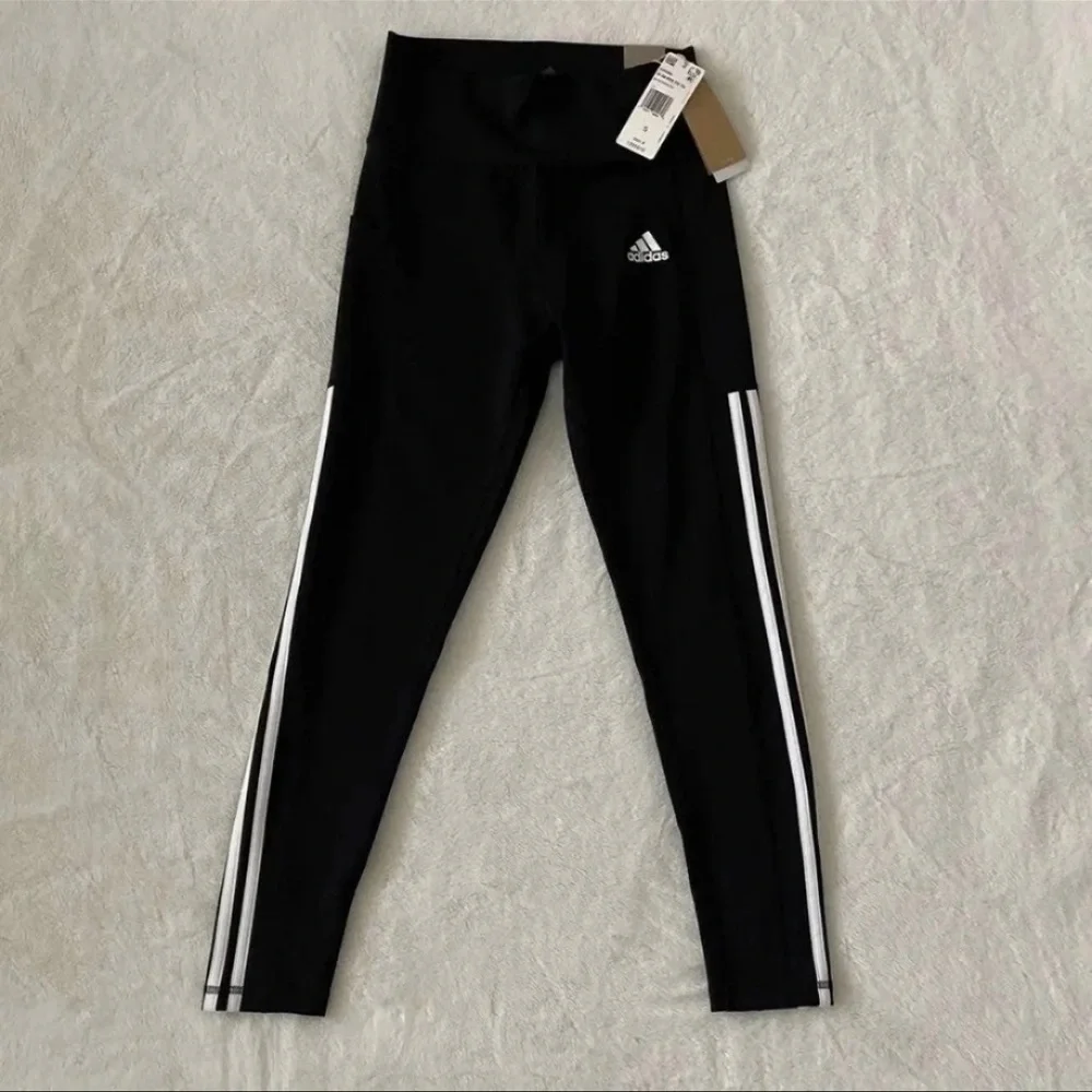 (NWT) Adidas Women’s 7/8 3-Stripe Active Legging in Black - Picture 6 of 12